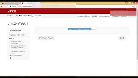 NON - CONV ENERGY RESOURCE :  assignment -1 NPTEL