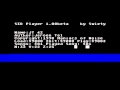 An example of sid player v10beta for the atari 8bit by wity saint in 2004