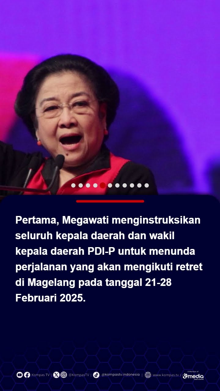 Hasto Ditahan, Megawati Instruksikan Kepala Daerah dari PDI-P Tunda Ikut Retreat di Magelang #pdip
