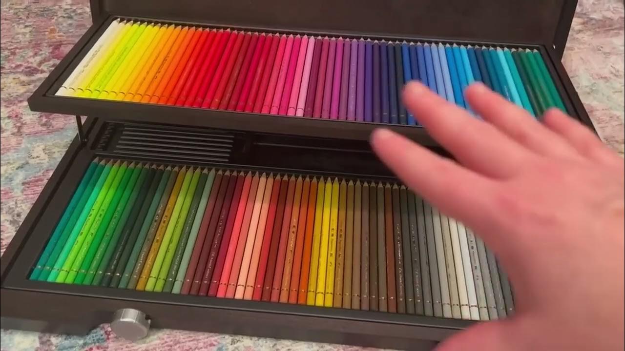 Unboxing Faber-Castell 120 Polychromos in Wenge-Stained Wooden Case