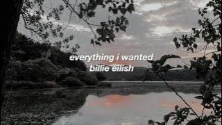 everything i wanted - billie eilish ( lyrics   sped up )