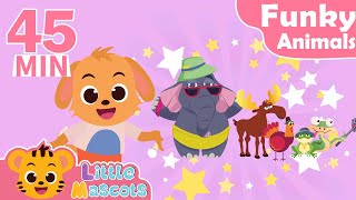 Funky Animals + Head Shoulder Knees and Toes + more Little Mascots Nursery Rhymes & Kids Songs