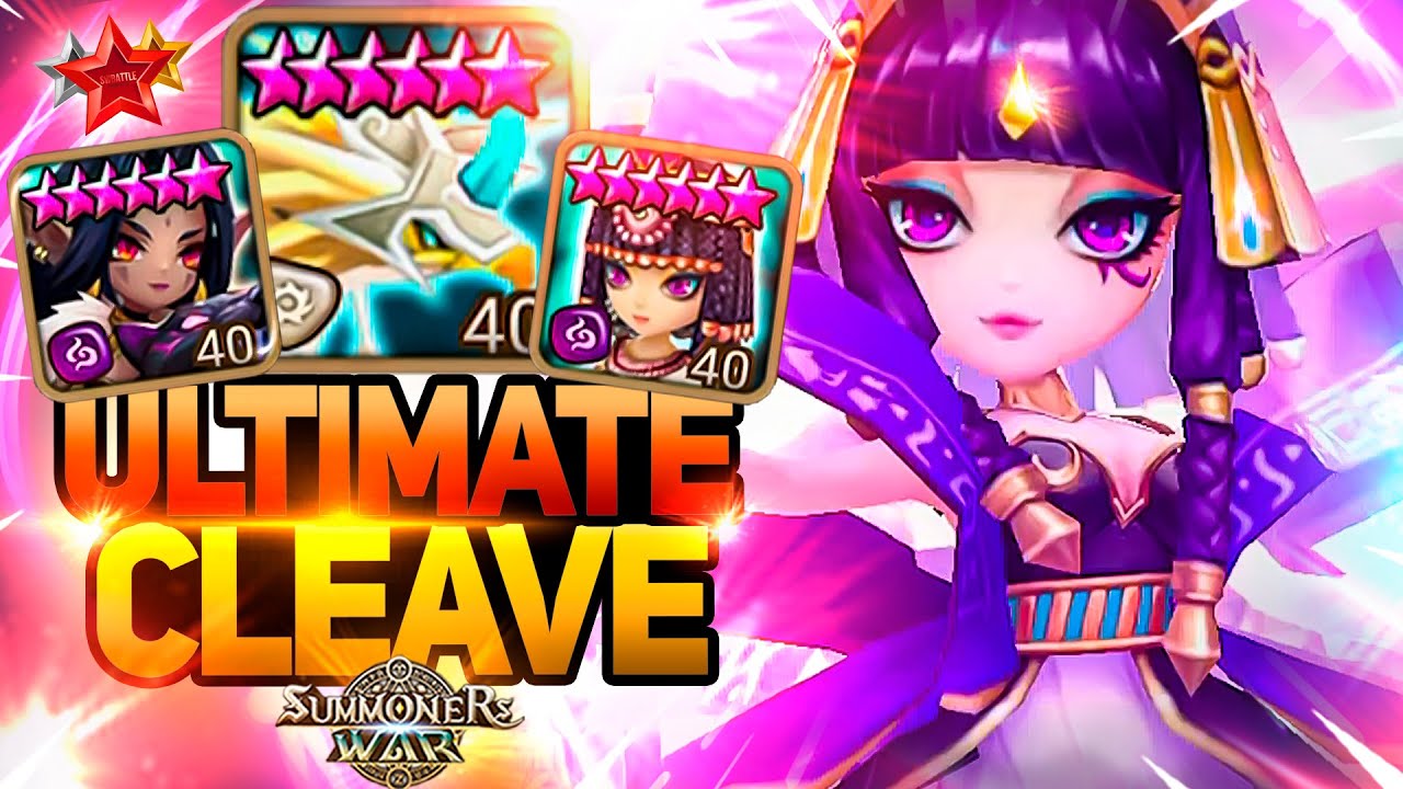 INSANE G2 CLEAVE with Eludia, Nephthys and Charlotte - Summoners War