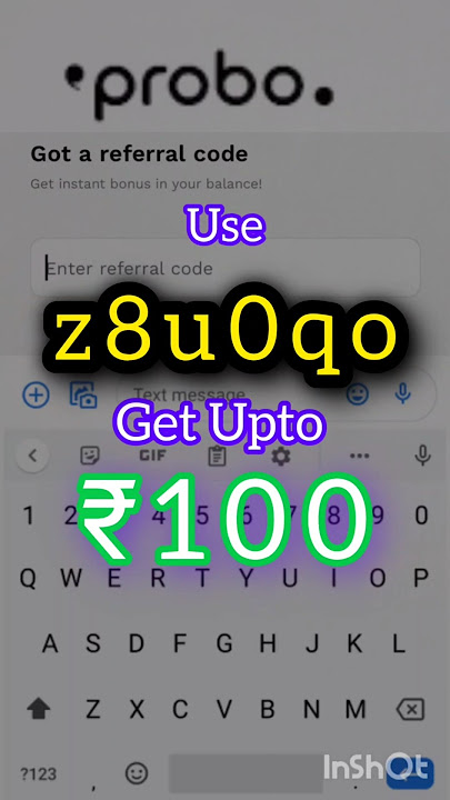 Probo Referral Code | Probo Referral code, get ₹100 using probo referral code #probo #referralbonus
