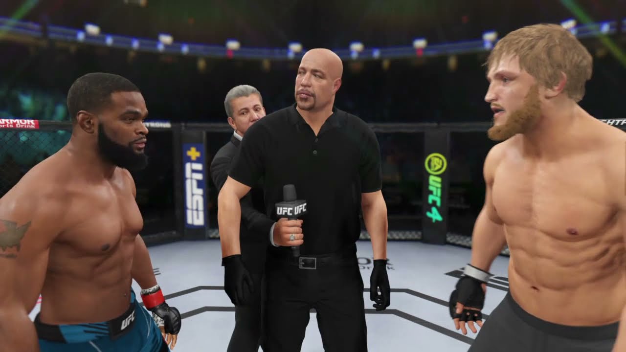 Tyron Woodley vs Logan Paul UFC 4 Fight YouTube