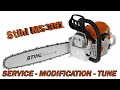 Stihl MS391 Service, Modification, and Tune