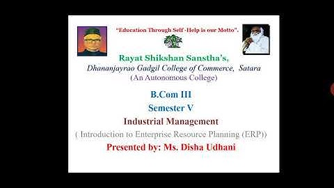 B.Com III - Semester V- Industrial Management Paper I- lecture no 3