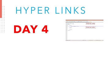 Day 4: Creating Internal and External Links #webprogramming #hyperlink #externalLink #internalLink