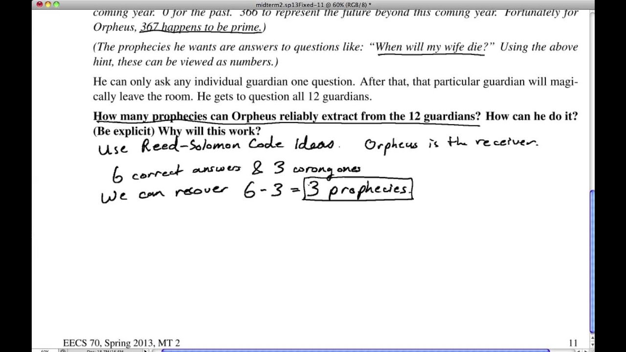 Midterm 2 - Question 4 Part(a) - YouTube