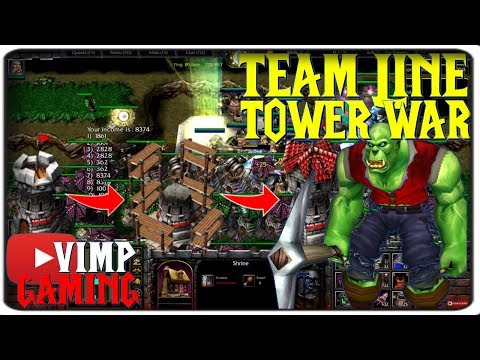 Warcraft 3 | Team Line Tower War | Too Easy