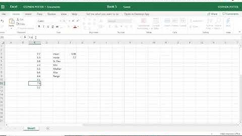 3 7 Statistical Analysis with Excel
