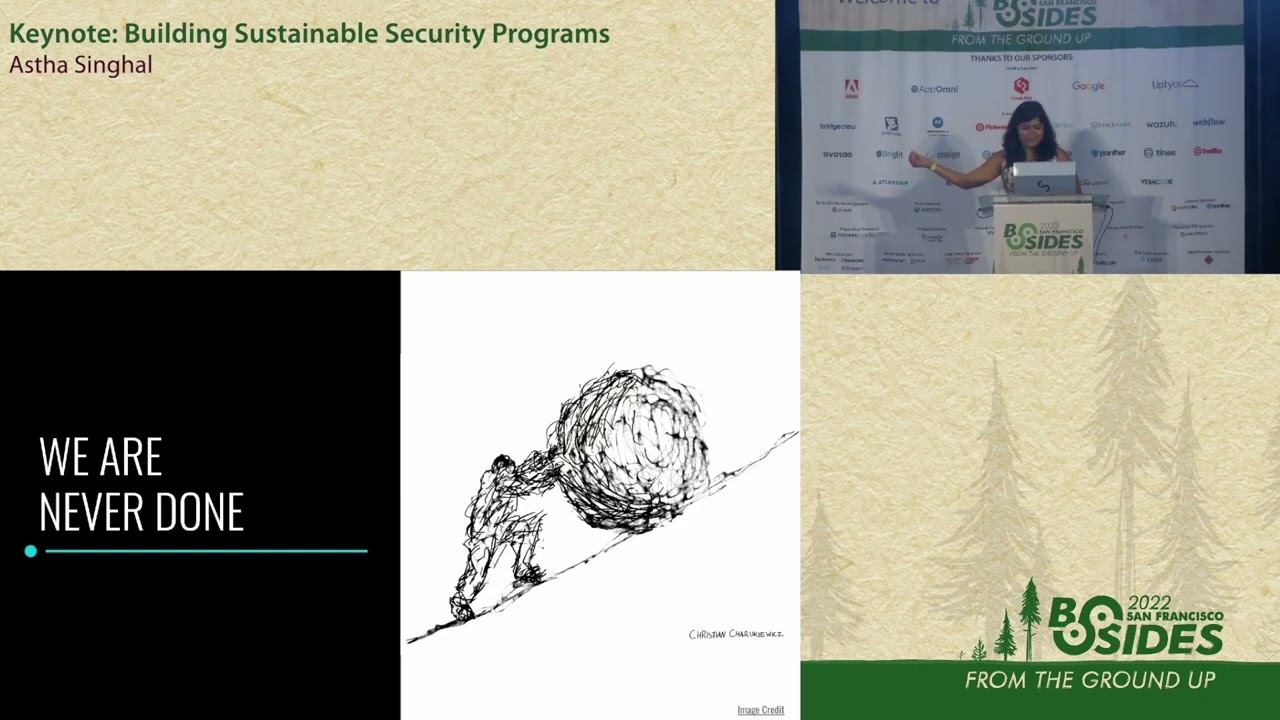 BSidesSF 2022 - Основной доклад: Создание устойчивых программ безопасности (Астха Сингхал)