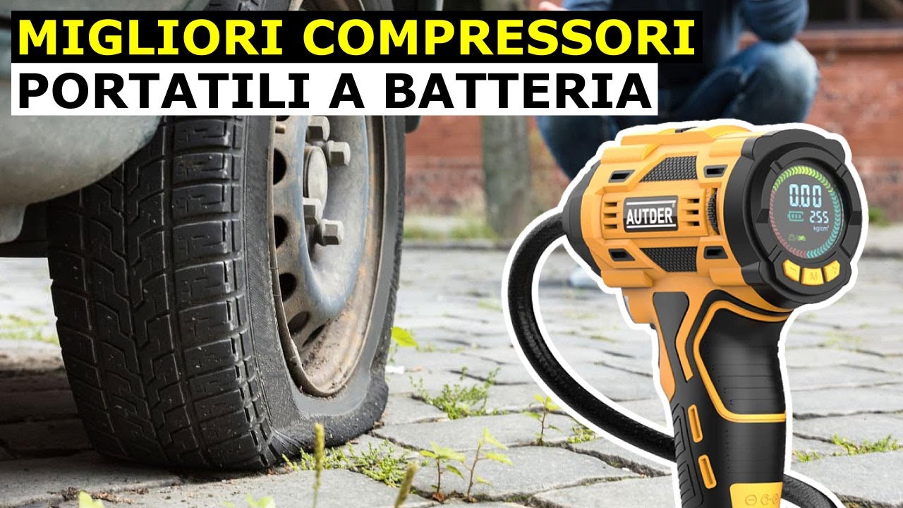 Mini Compressore Aria Portatile Auto 12v Professionale per Gomme Pneumatici  con Luce di Emergenza : : Auto e Moto
