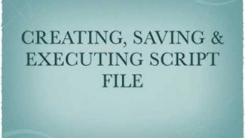 Creating and executing script file in Matlab