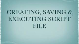 Creating and executing script file in Matlab