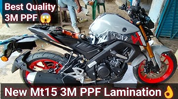 Yamaha Mt15 New Bike PPF Lamination installation || Mt15 Modified || #video #mt15