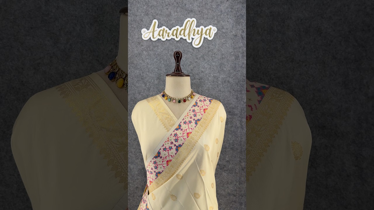 Pure Soft Silk Patola Meenakari Border Saree