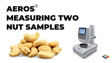 AEROS measuring 2 nut samples