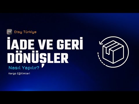 Video: Etsy'de nasıl iade etiketi gönderirim?