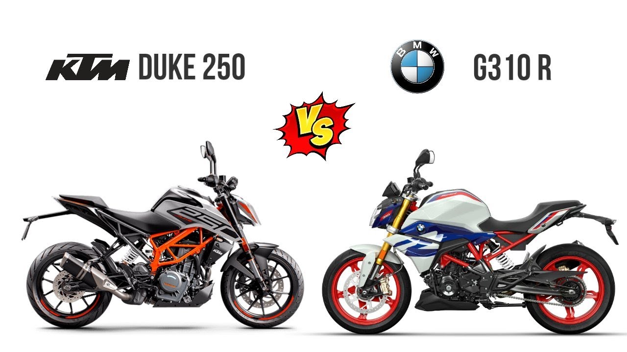 bmw g310r vs duke 250
