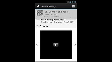 IBM Connections Mobile App for Android Demo