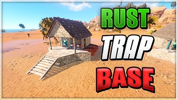 BUILDING 3.0 RUST STABILITY TRAP BASE DESIGN! RUST SHOP BASE BUILDING