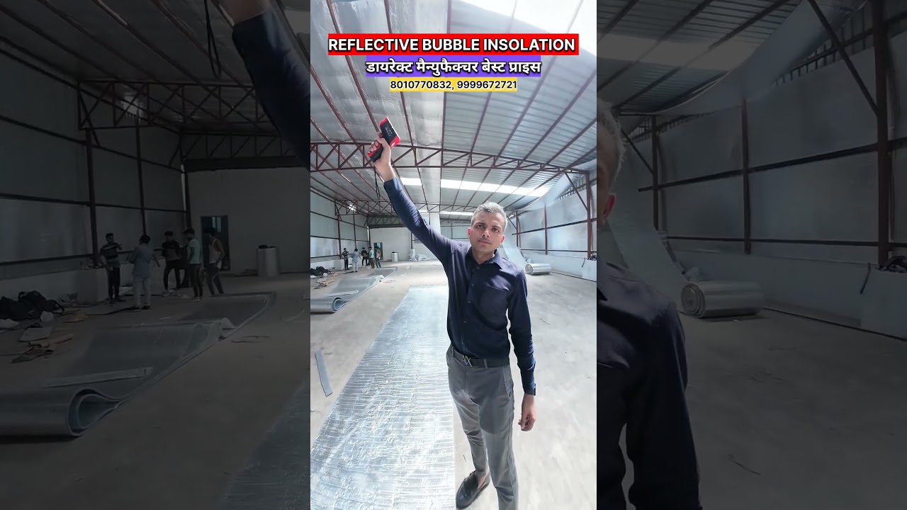 Reflective Bubble Insulation for Warehouse & Metal Roof 