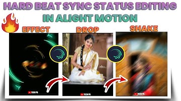 Trending Beat Sync × Shake Effect Status Editing In Alight Motion🔥👌 II Hard Shake Effect II Tech PB