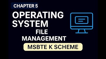 OPREATING SYSTEM | CHAP 5 PART 4| FILE MANAGEMENT | MSBTE K SCHEME MSBTE 3RD YEAR 5TH SEM DIPLOMA