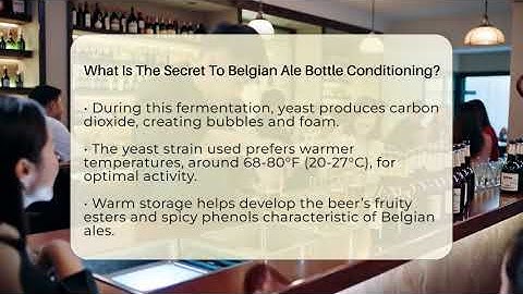 What Is The Secret To Belgian Ale Bottle Conditioning? - The Pint Guy