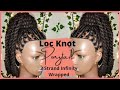 Loc Knot Ponytail Wrapped w/ 3 Strand Infinity Braid | Dreadlock Hairstyles for Women & Girls