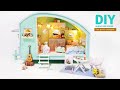 Diy miniature dollhouse kittime travel campingcar soso miniature