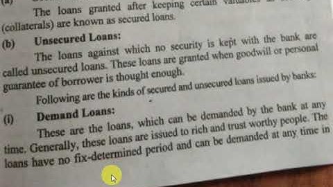 Money Banking & Finance B.Com I Lecture (9-4-20)