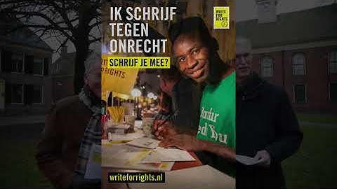 Mooi Verhaal - Amnesty - Write for Rights 2020