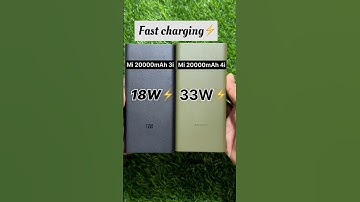 Mi Powerbank 3i vs 4i 18W ⚡️vs 33W⚡️#powerbank #mipowerbank #mipowerbank3i #mipowerbank4i