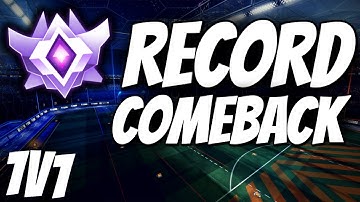 PERSONAL RECORD COMEBACK IN 1V1 | Road to Grand Champion (Rocket League)