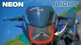 New Neon Light Install in Bajaj CT100 Bike