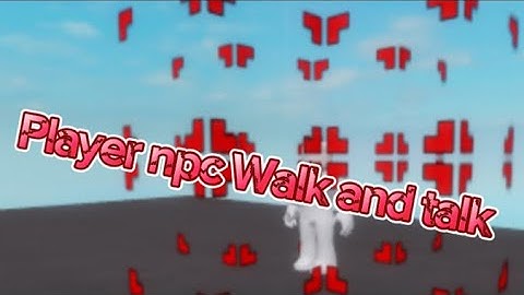 How to make an player npc talk and walk In Piggy build mode!