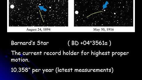 PHYS 1403 Stellar Proper Motion