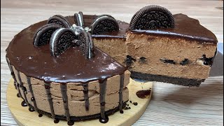 No Bake Creamy Chocolate Cake - By Cooking Passion