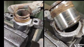 REPLACING the front brake cylinders of LADA GRANT / the cylinder is soured the car does not move