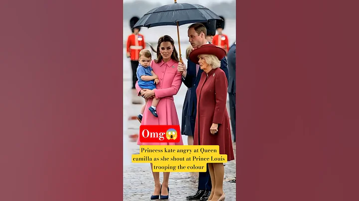 Princess kate angry at Queen camilla Shout at Prince Louis coronation #shorts #kate #kingcharles #us