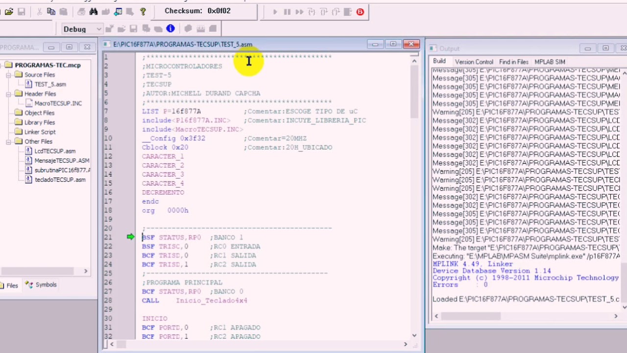 Acceso con clave de 4 digitos/Mplab Pic 16F877A🚨 YouTube