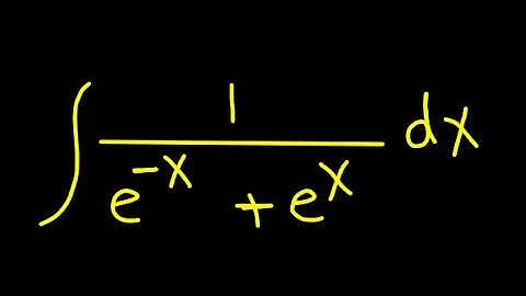 Integral of 1 / (e^(-x) + e^x) 🧠 | Exponential Integration with U-Substitution | Calculus Explained