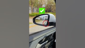 Adjust your side mirrors for the best driving view!#driving #skills #knowledge #fpy #tips