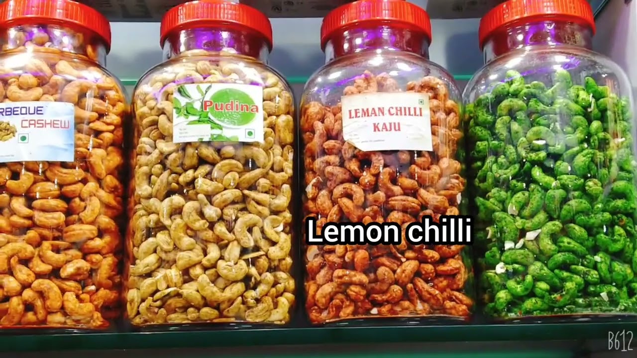 Different flavours of Cashew nuts | Masala flavoured to fruit flavoured cashew nuts