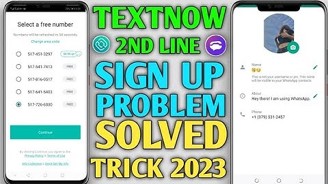 TextNow is unavailable in your country problem 2023 | How to create fake whatsapp account 2023