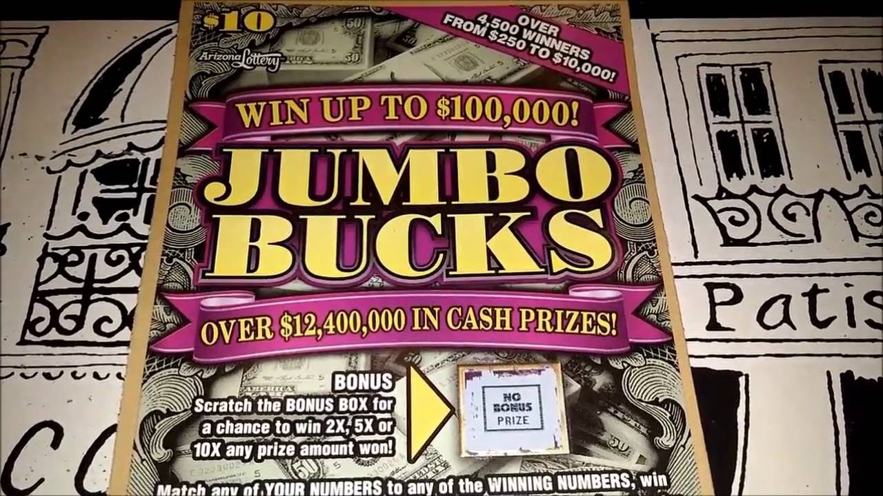 jumbo bucks 10 scratchers az lottery youtube lottery box flyer