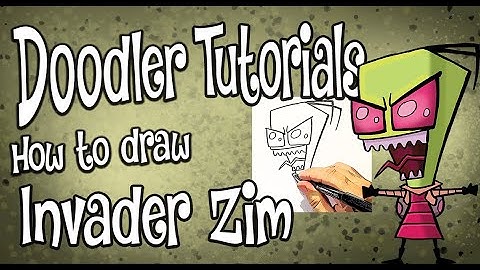 How to Draw Invader Zim | STEP BY STEP DOODLER TUTORIAL