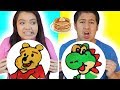 PANCAKE ART CHALLENGE! Learn How to Make Winnie The Pooh, Toy Story & Mario DIY Pancakes!